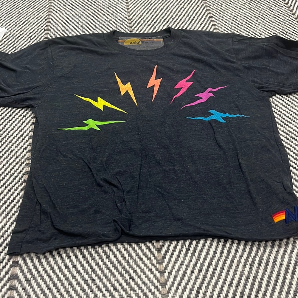 Aviator nation crop tee